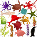 Sea Animal Toy Set 17 Pcs